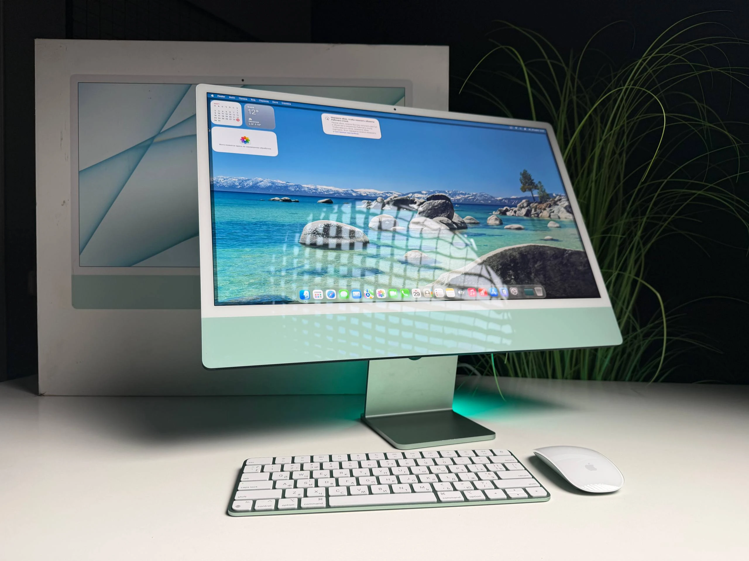 ВЖИВАНИЙ Б/У iMac 24" 4.5K Green M1/8GB/256SSD (MJV83) 2021 - Состояние: хорошее | Комплектация: полный | Гарантия: 3 мес.