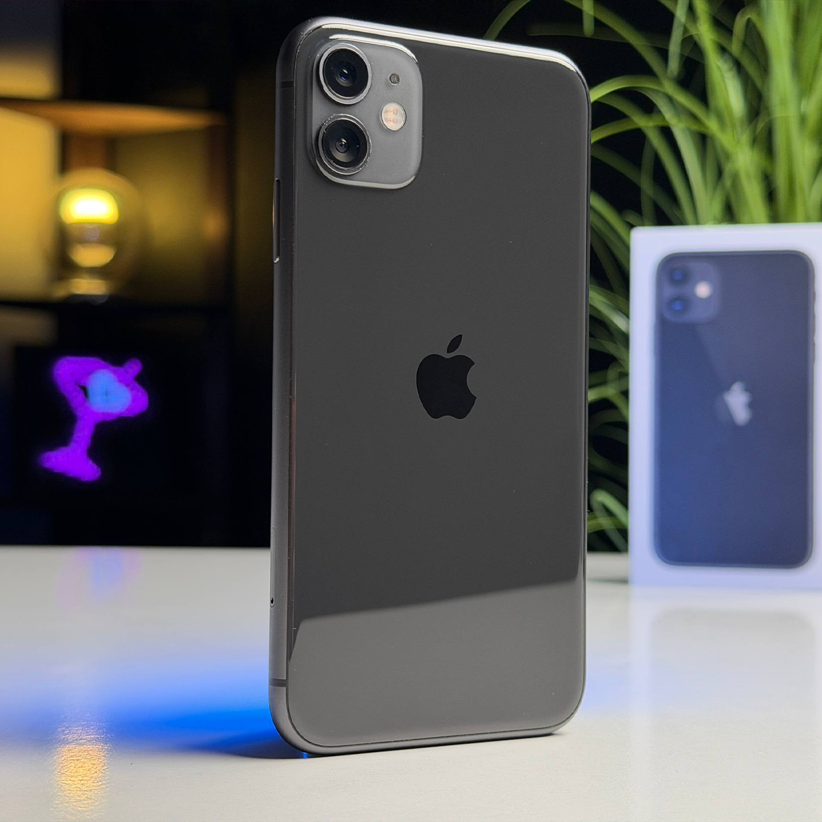 ВЖИВАНИЙ Б/У Apple iPhone 11 128GB Black (MWLE2) - Состояние: идеальный | Аккумулятор: 100% | Комплектация: полный | Гарантия: 3 мес.