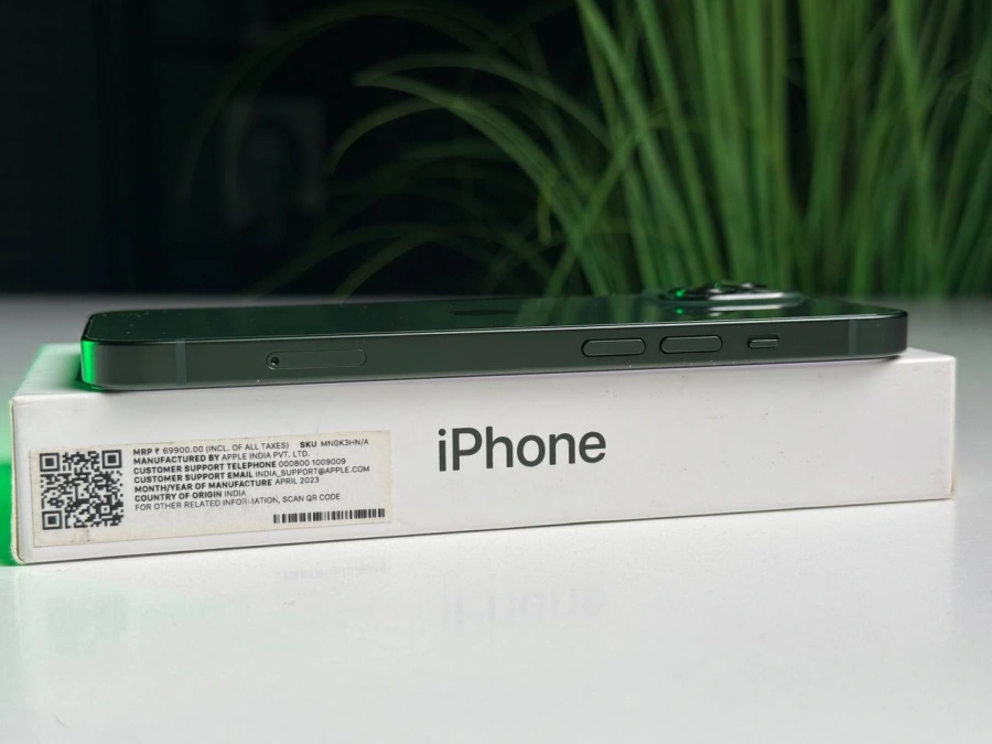 ВЖИВАНИЙ Б/У Apple iPhone 13 128GB Green (MNGD3, MNGK3) - Состояние: хороший | Аккумулятор: 100% | Комплектация: полный | Гарантия: 3 мес.