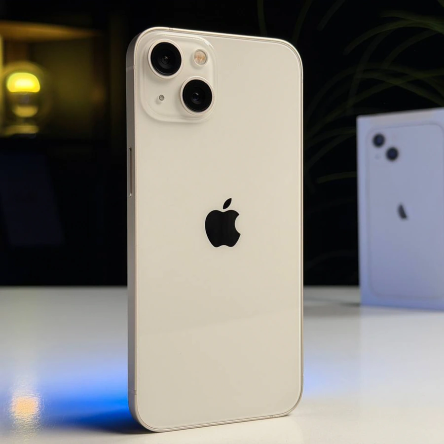 ВЖИВАНИЙ Б/У Apple iPhone 13 128GB Starlight (MLMM3, MLPG3) - Состояние: хороший | Аккумулятор: 100% | Комплектация: полный | Гарантия: 3 мес.
