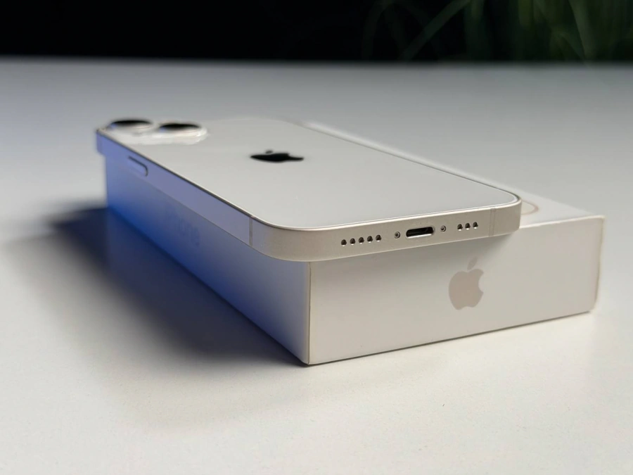 ВЖИВАНИЙ Б/У Apple iPhone 13 128GB Starlight (MLMM3, MLPG3) - Состояние: хороший | Аккумулятор: 100% | Комплектация: полный | Гарантия: 3 мес.
