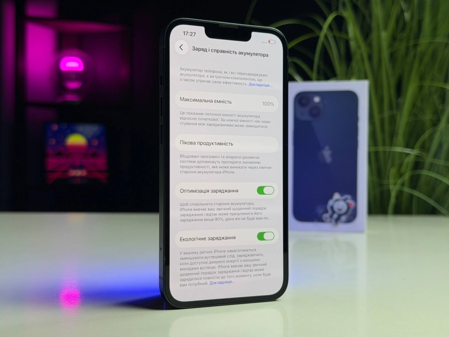 ВЖИВАНИЙ Б/У Apple iPhone 13 256GB Midnight (MLMU3, MLQ63) - Стан: гарний | Акумулятор: 100% | Комплектація: повний | Гарантія: 3 міс.