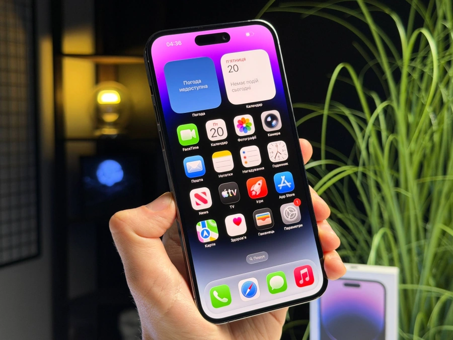 ВЖИВАНИЙ Б/У Apple iPhone 14 Pro Max 256GB Deep Purple eSim (MQ8W3) - Состояние: хороший | Аккумулятор: 100% | Комплектация: полный | Гарантия: 3 мес.
