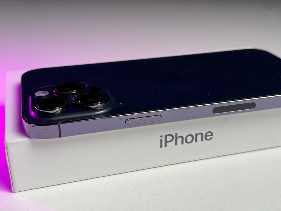 ВЖИВАНИЙ Б/У Apple iPhone 14 Pro Max 256GB Deep Purple eSim (MQ8W3) - Состояние: удовлетворительный | Аккумулятор: 87% | Комплектация: полный | Гарантия: 3 мес.