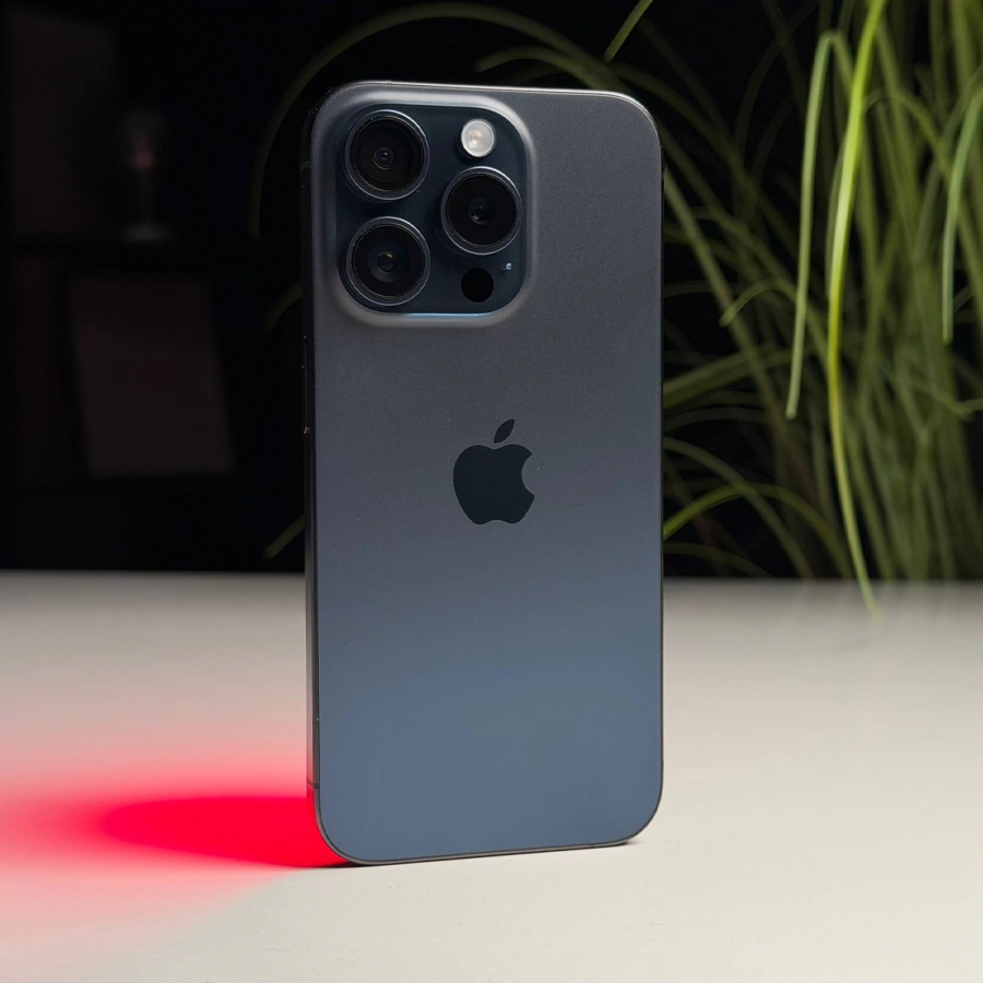 ВЖИВАНИЙ Б/У Apple iPhone 15 Pro 128GB Blue Titanium (MTV03) - Стан: гарний | Акумулятор: 87% | Комплектація: iPhone, кабель | Гарантія: 3 міс.
