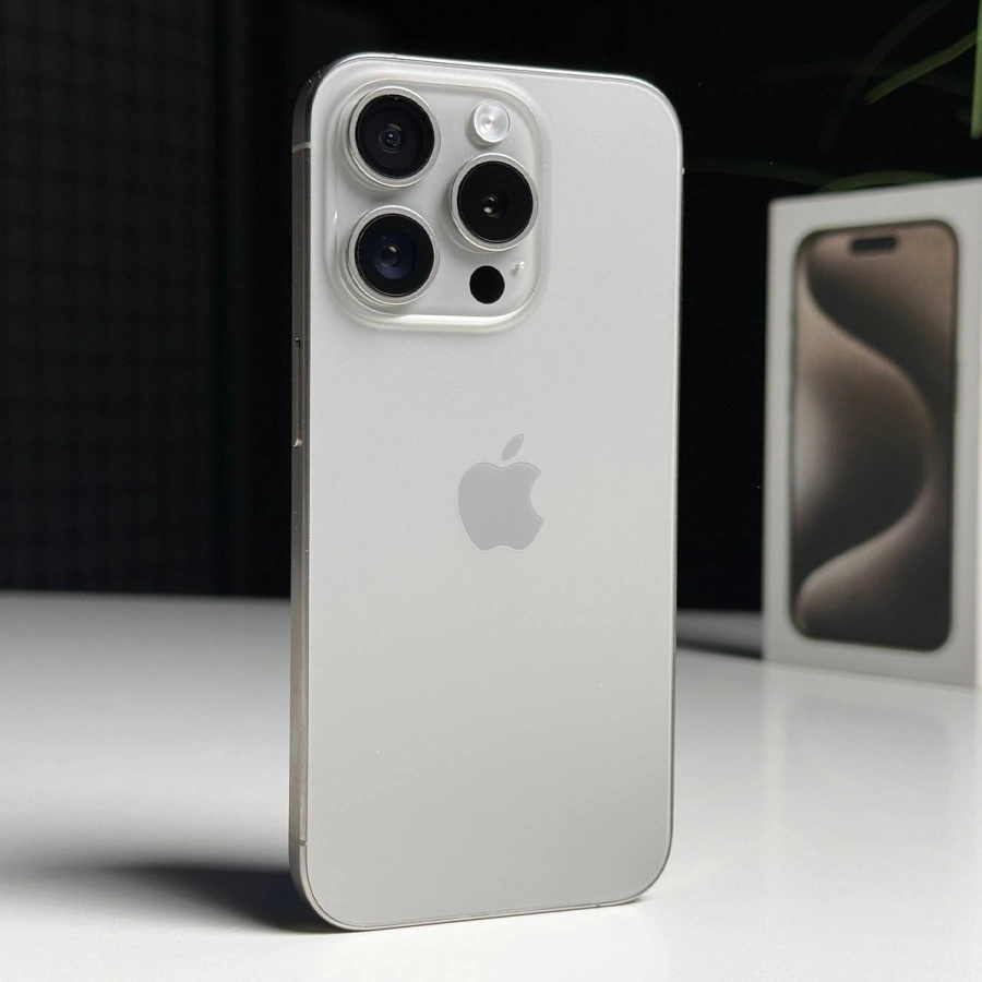 ВЖИВАНИЙ Б/У Apple iPhone 15 Pro 256GB Natural Titanium (MTV53) - Стан: ідеальний | Акумулятор: 89% | Комплектація: повний | Гарантія: 3 міс.