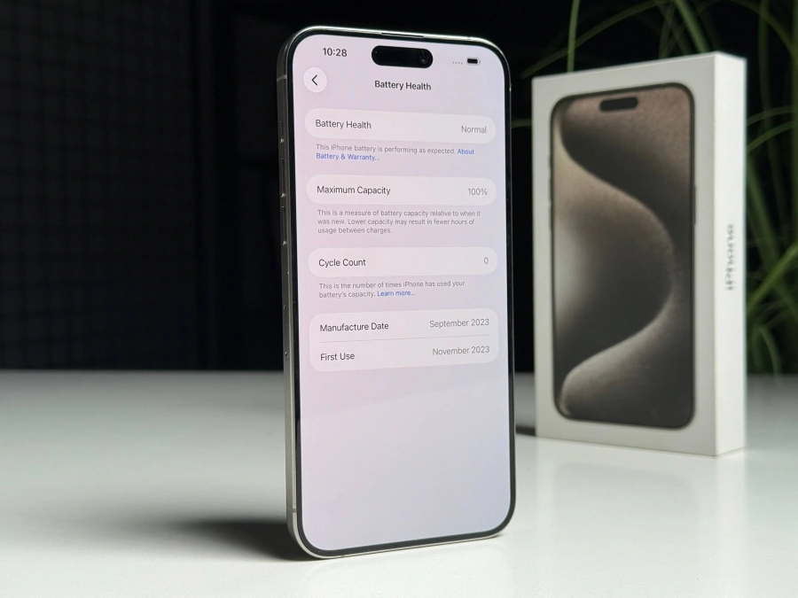 ВЖИВАНИЙ Б/У Apple iPhone 15 Pro Max 512GB Natural Titanium (MU7E3) - Стан: гарний | Акумулятор: 100% | Комплектація: повний | Гарантія: 3 міс.