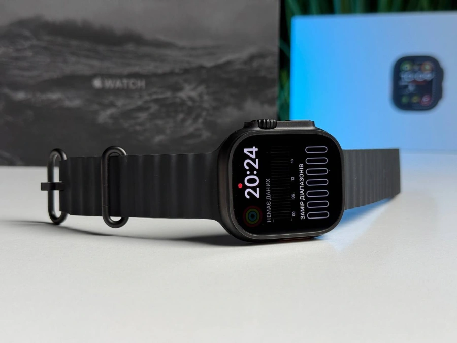 ВЖИВАНИЙ Б/У Apple Watch Ultra 2 2024 GPS + Cellular 49mm Black Titanium Case with Black Ocean Band (MX4P3) - Состояние: хороший | Аккумулятор: 100% | Комплектация: полный | Гарантия: 3 мес.