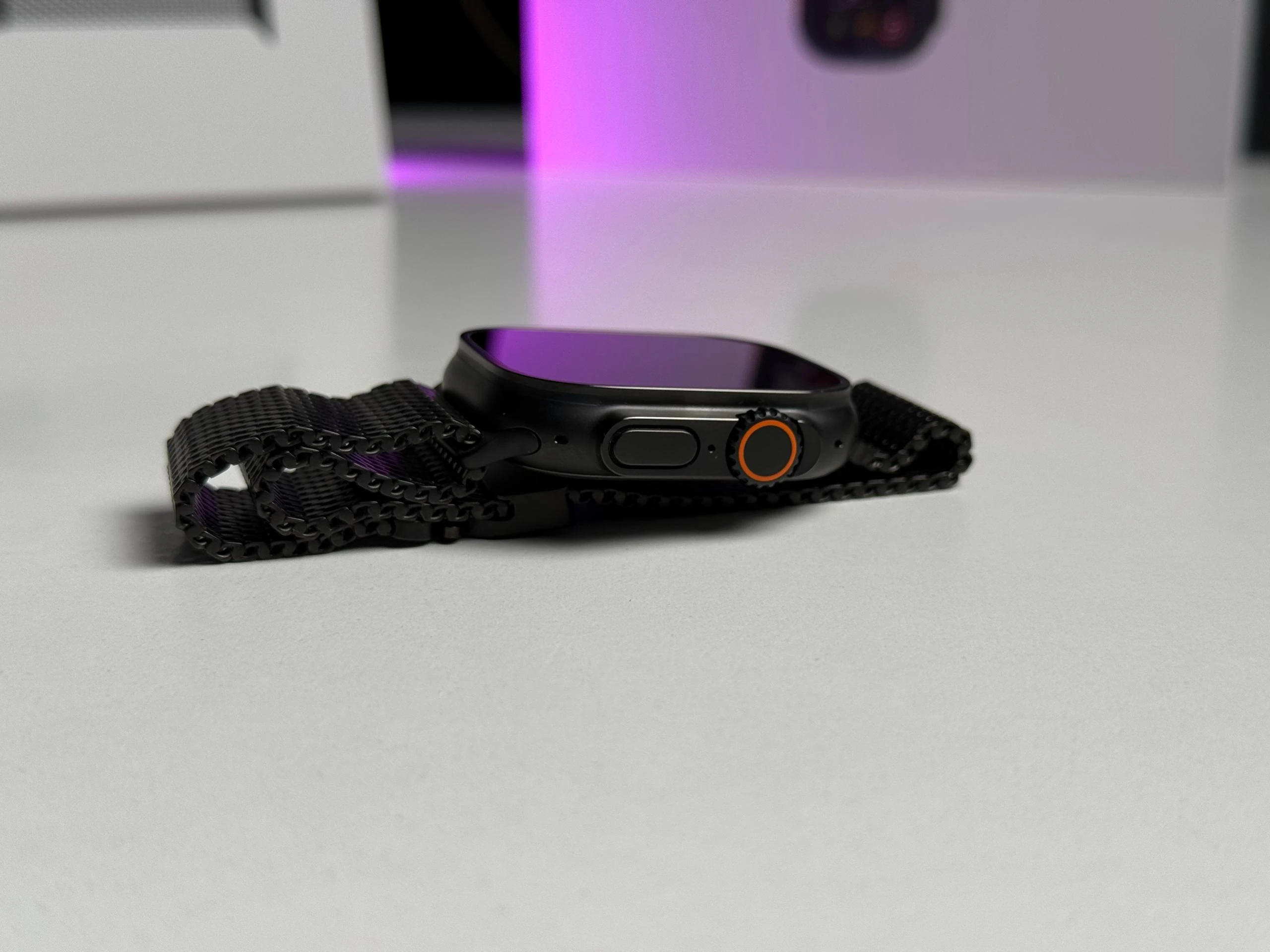 ВЖИВАНИЙ Б/У Apple Watch Ultra 2 2024 GPS + Cellular 49mm Black Titanium Case with Black Titanium Milanese Loop - Medium (MX5U3) - Состояние: хороший | Аккумулятор: 100% | Комплектация: полный | Гарантия: 3 мес.