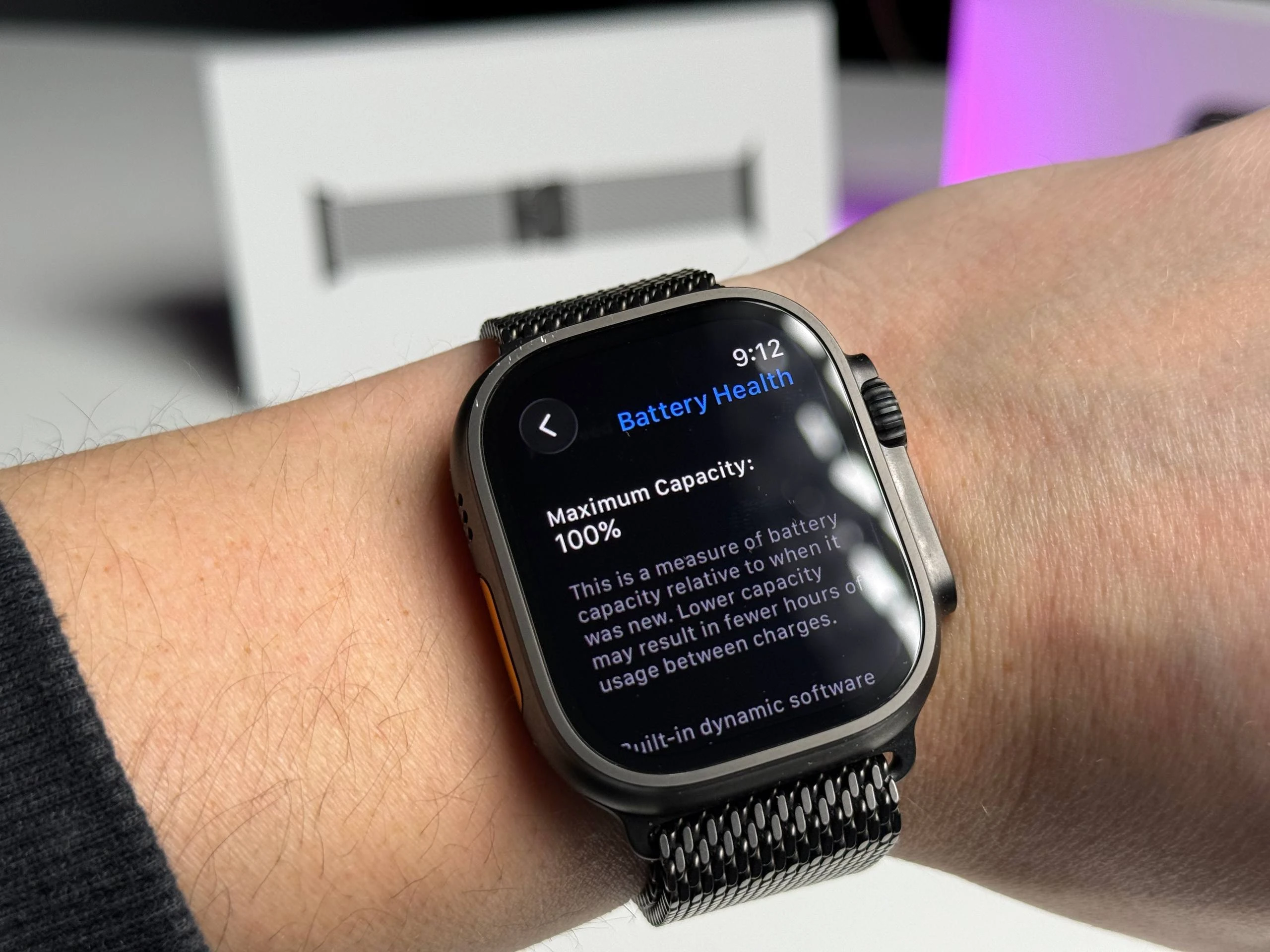 ВЖИВАНИЙ Б/У Apple Watch Ultra 2 2024 GPS + Cellular 49mm Black Titanium Case with Black Titanium Milanese Loop - Medium (MX5U3) - Состояние: хороший | Аккумулятор: 100% | Комплектация: полный | Гарантия: 3 мес.