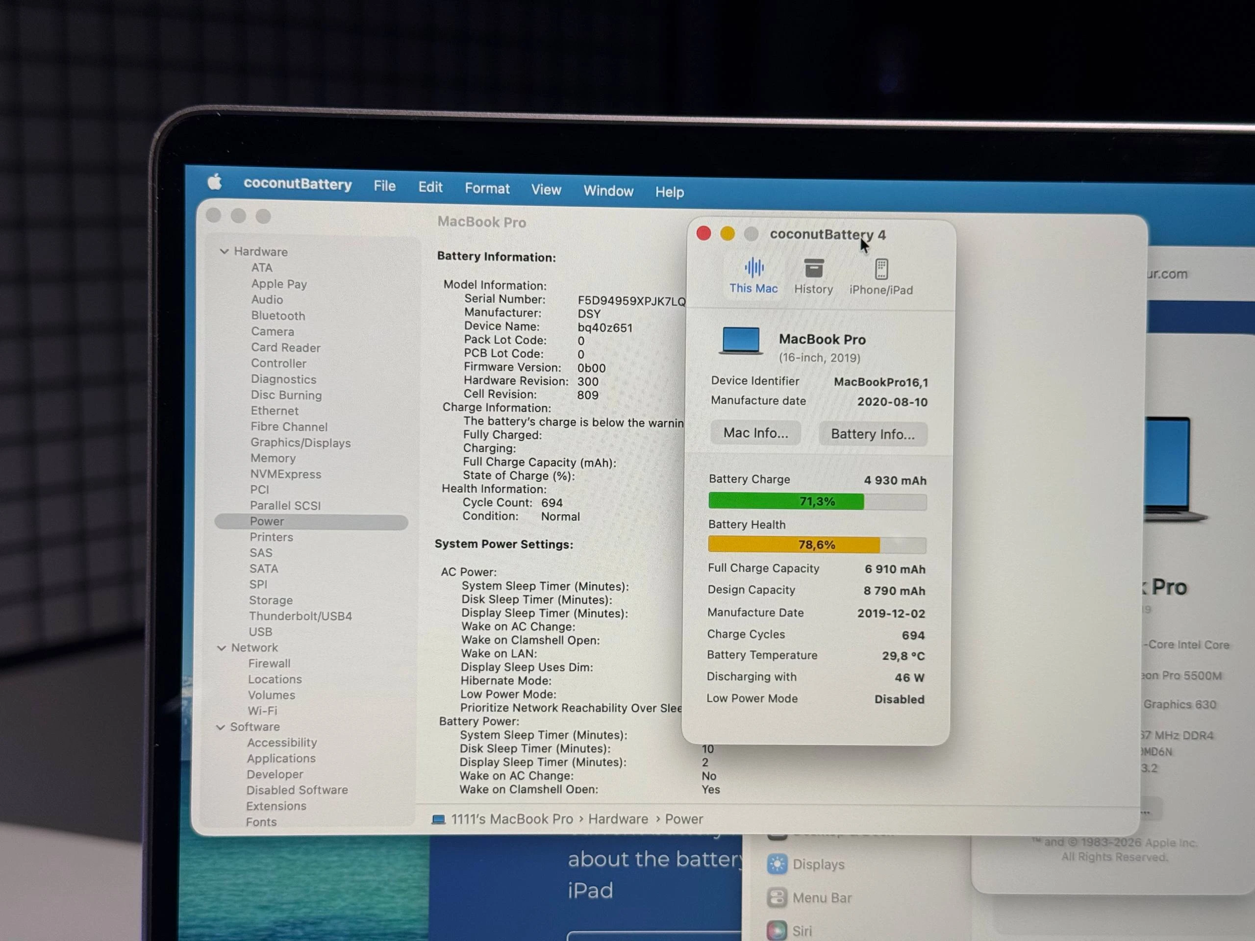 ВЖИВАНИЙ Б/У MacBook Pro 16" Space Gray (MVVK2) 2019 - Состояние: хороший | Аккумулятор: 79% | Комплектация: полный | Гарантия: 3 мес.