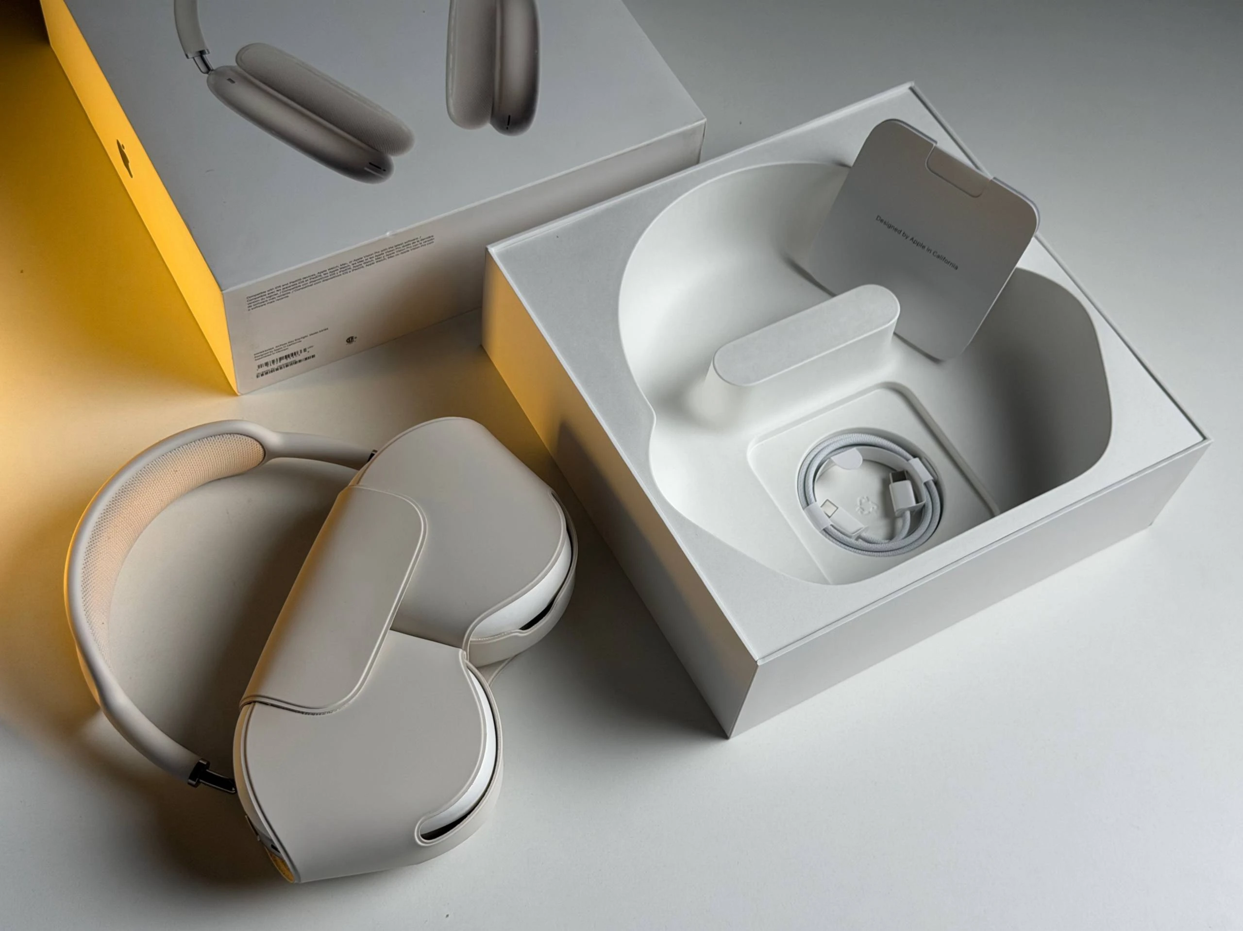 ВЖИВАНИЙ Б/У Навушники Apple AirPods Max [USB-C] 2024 - Starlight (MWW53) - Стан: гарний | Акумулятор: 100% | Комплектація: повний | Гарантія: 6 міс.