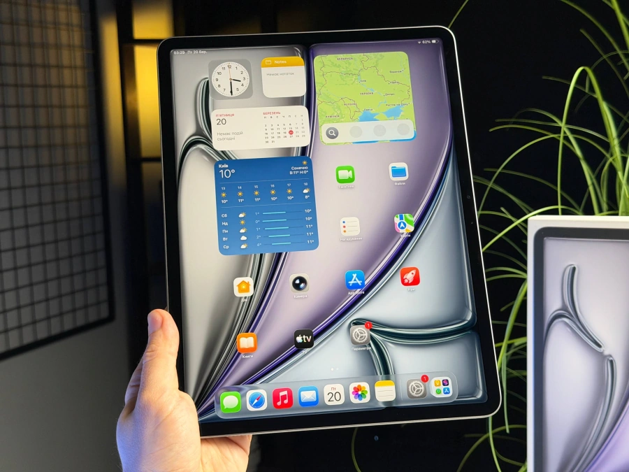 ВІТРИННИЙ Планшет Apple iPad Air 13'' M3 2025 Wi-Fi 256GB Space Gray (MCNN4) - Стан: ідеальний | Акумулятор: 100% | Комплектація: повний + чохол | Гарантія: 3 міс.