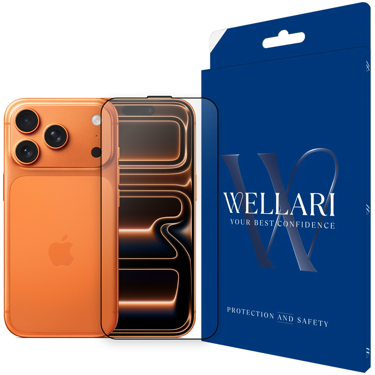 Защитное стекло Wellari для iPhone 17 Pro 3D Full Screen