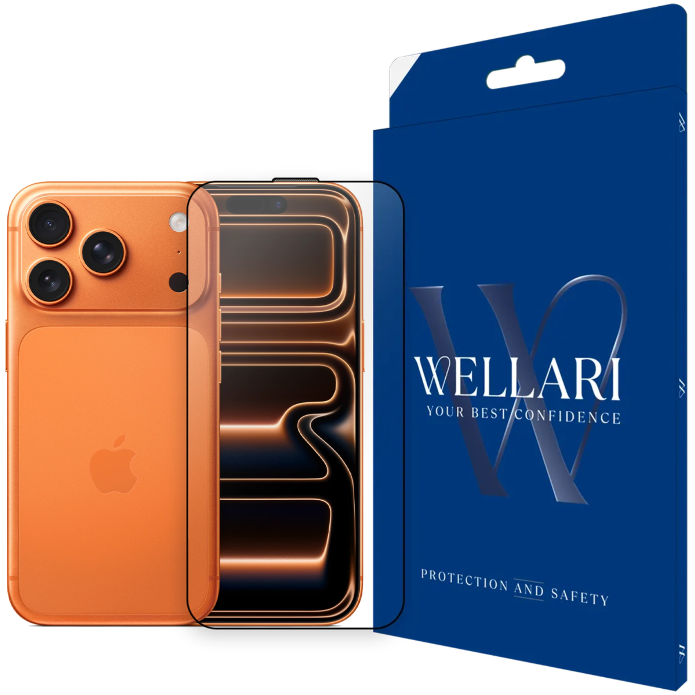 Защитное стекло Wellari для iPhone 17 Pro 3D Full Screen