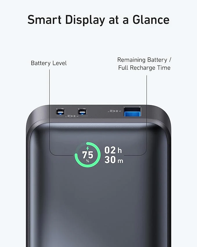 Внешний аккумулятор [павербанк] Anker 533 PowerCore 10000mAh 30W - Black (A1256012)