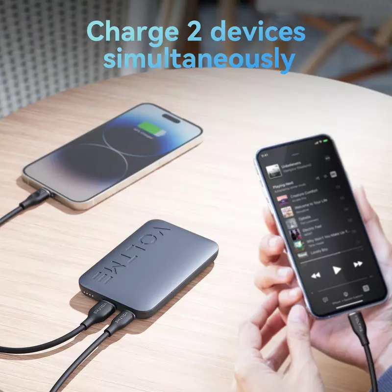 Зовнішній акумулятор [павербанк] VOLTME Hypercore 10K 10000mAh - Deep Blue (B2009)