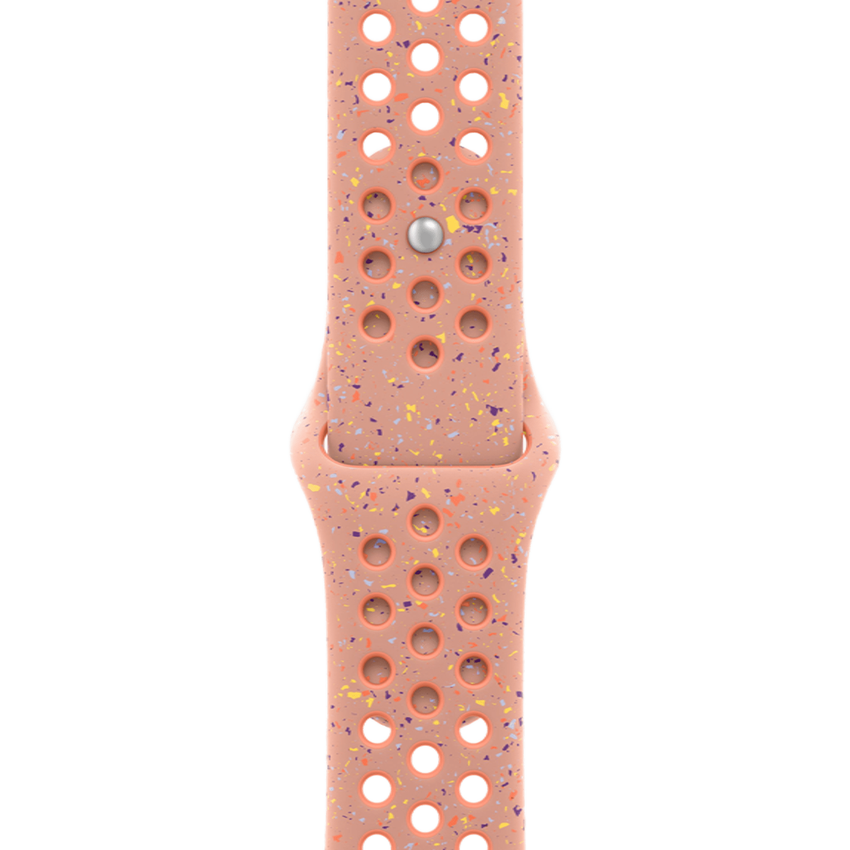 Apple Watch Series 11 GPS 42mm Jet Black Aluminum Case with Alpenglow Pink Nike Sport Band - S/M (MEW04+MGAQ4)