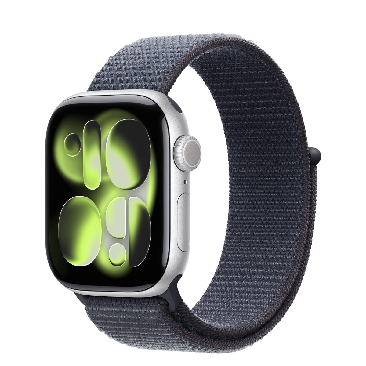 Apple Watch Series 11 GPS 42mm Silver Aluminum Case with Anchor Blue Sport Loop (MEW34+MFFC4)