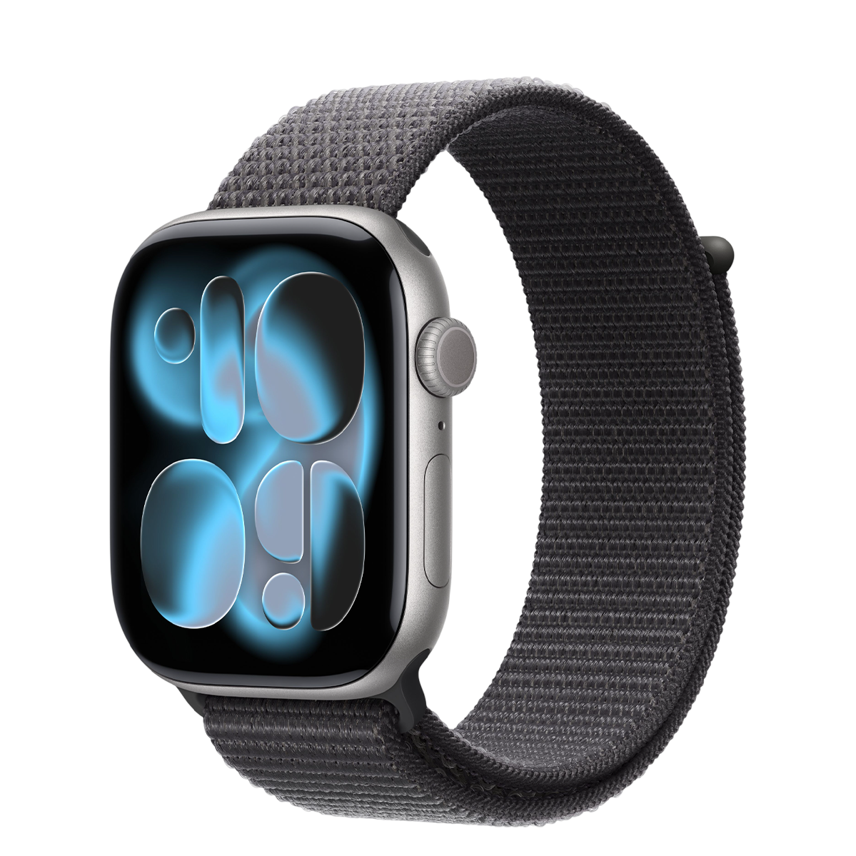 Apple Watch Series 11 GPS 46mm Space Gray Aluminum Case with Dark Gray Sport Loop XL (MEW94+MFFN4)