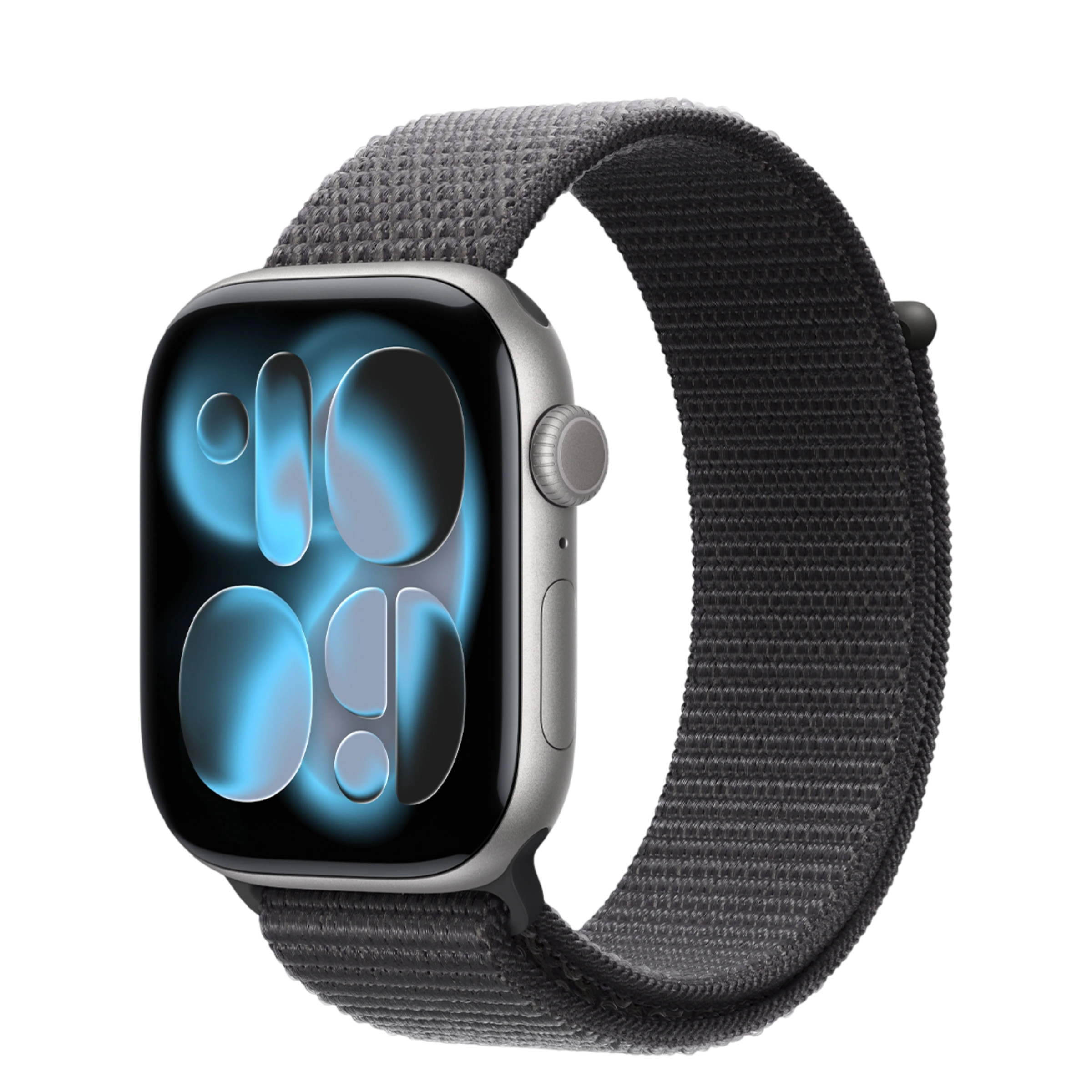 Apple Watch Series 11 GPS 46mm Space Gray Aluminum Case with Dark Gray Sport Loop XL (MEW94+MFFN4)