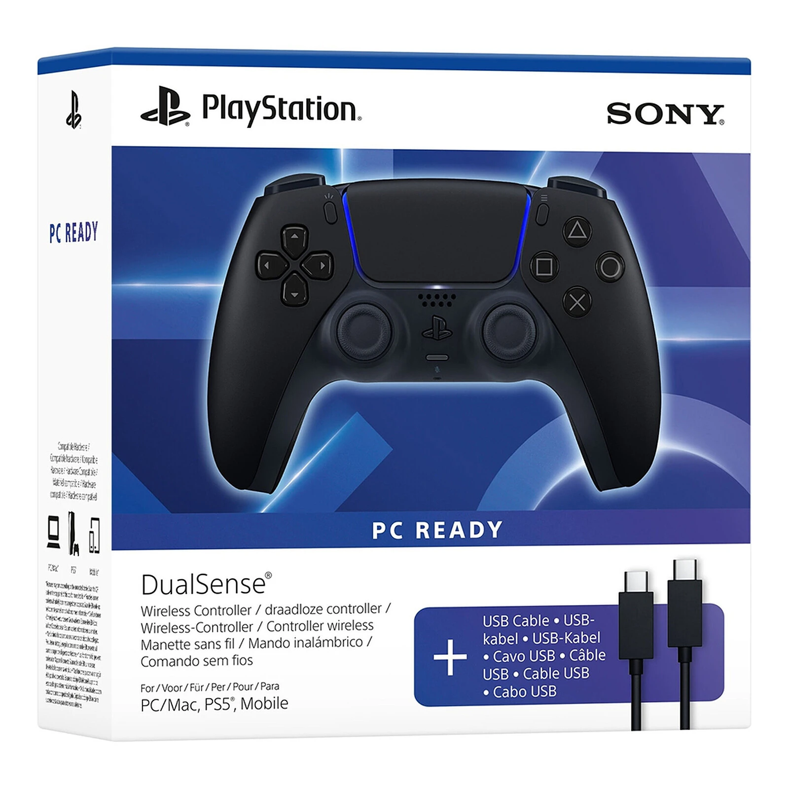 Бездротовий геймпад Sony PlayStation 5 DualSense PC Ready - Midnight Black