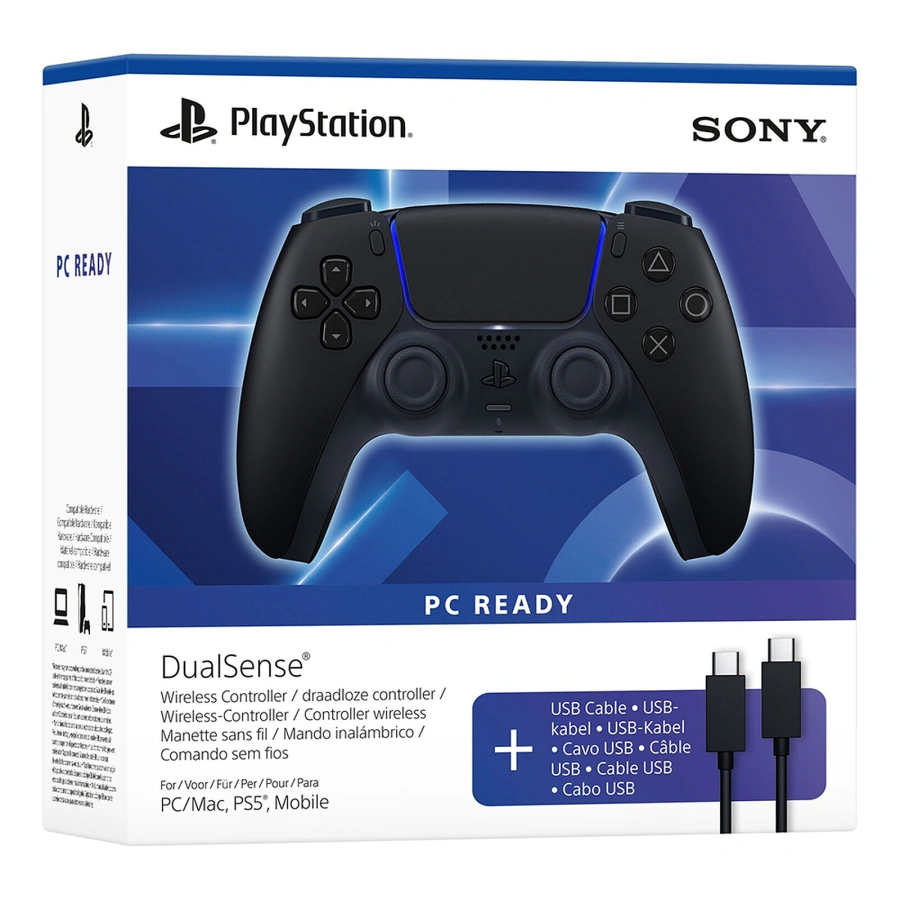 Бездротовий геймпад Sony PlayStation 5 DualSense PC Ready - Midnight Black (1000051644)