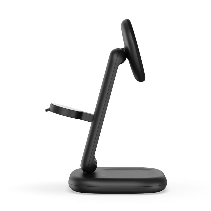 Беспроводное зарядное устройство с функцией сборки Satechi 3-in-1 Foldable Wireless Charging Stand with Qi2 25W (ST-Q25F31C-EA)