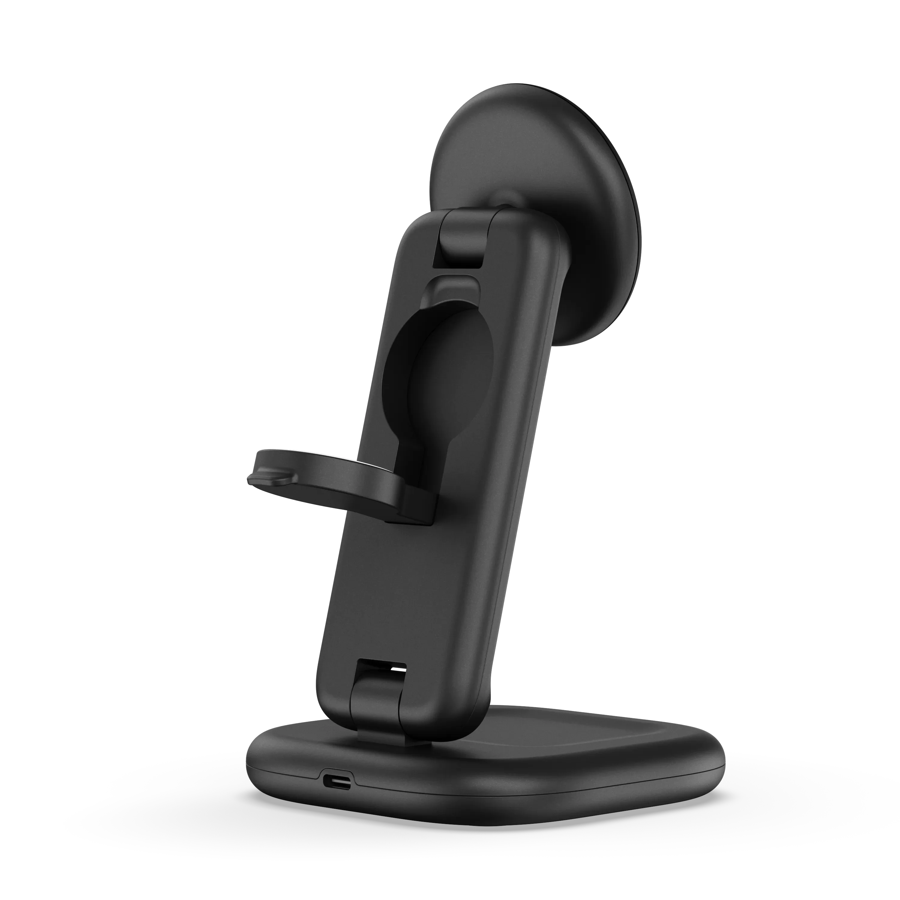 Беспроводное зарядное устройство с функцией сборки Satechi 3-in-1 Foldable Wireless Charging Stand with Qi2 25W (ST-Q25F31C-EA)