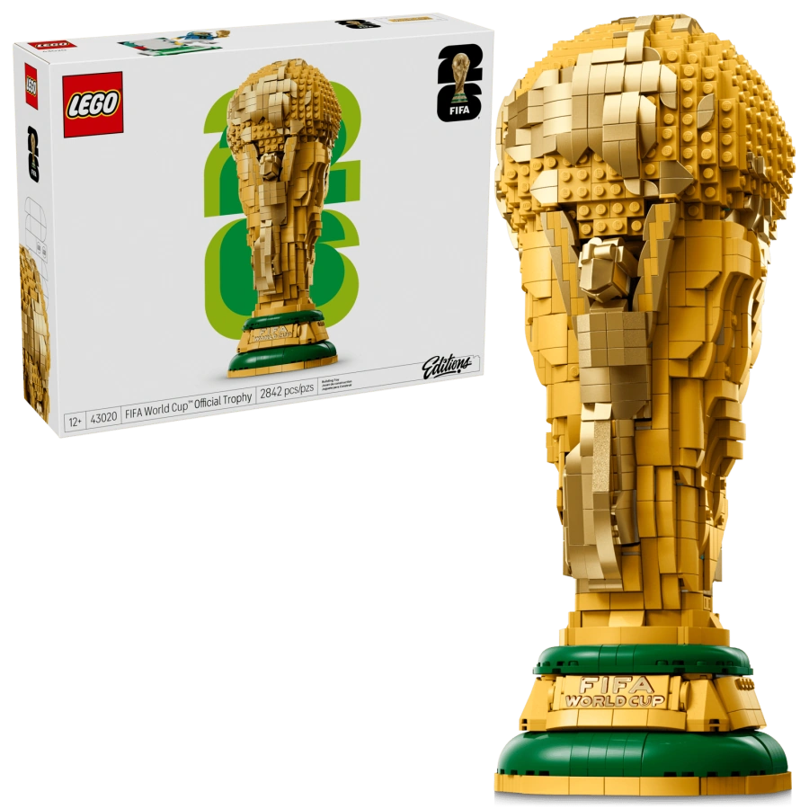 Блоковий конструктор LEGO Editions Football Офіційний трофей чемпіонату світу з футболу FIFA (43020)