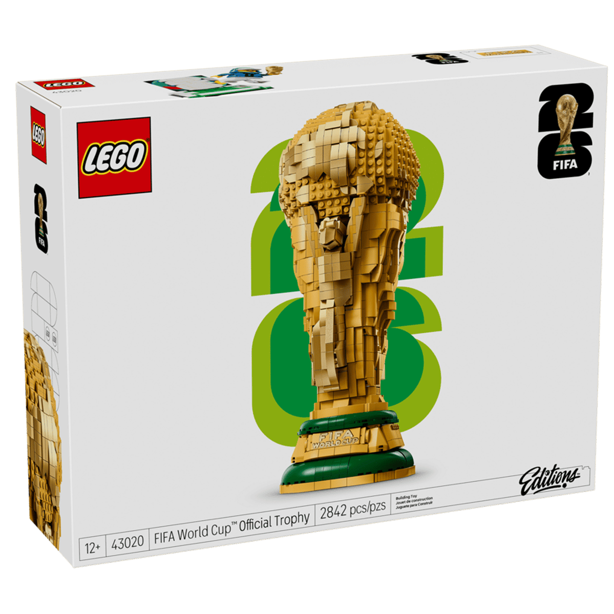 Блоковый конструктор LEGO Editions Football Официальный трофей чемпионата мира по футболу FIFA (43020)