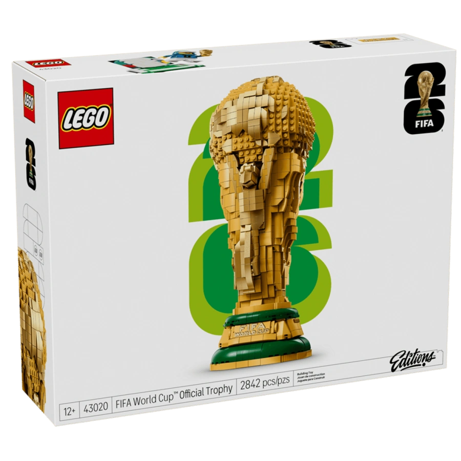 Блоковий конструктор LEGO Editions Football Офіційний трофей чемпіонату світу з футболу FIFA (43020)
