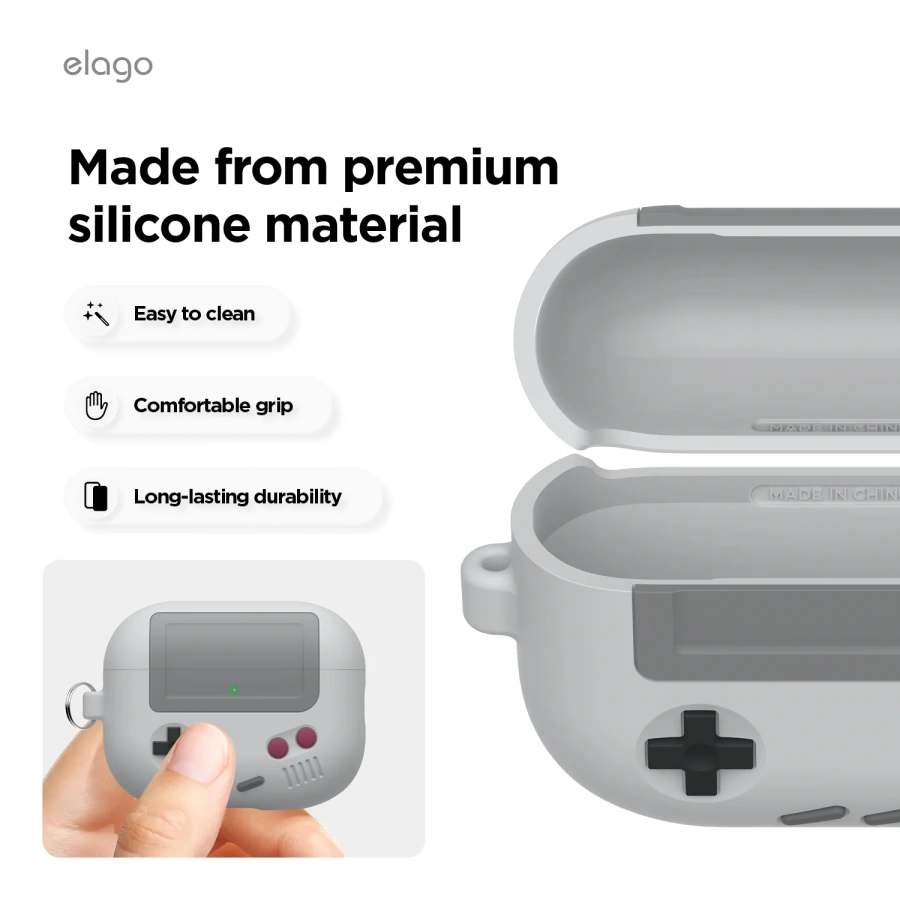 Чехол Elago AW5 Hang Case for Airpods Pro 3rd Gen - Grey (EAPP3AW5-HANG-LGY)