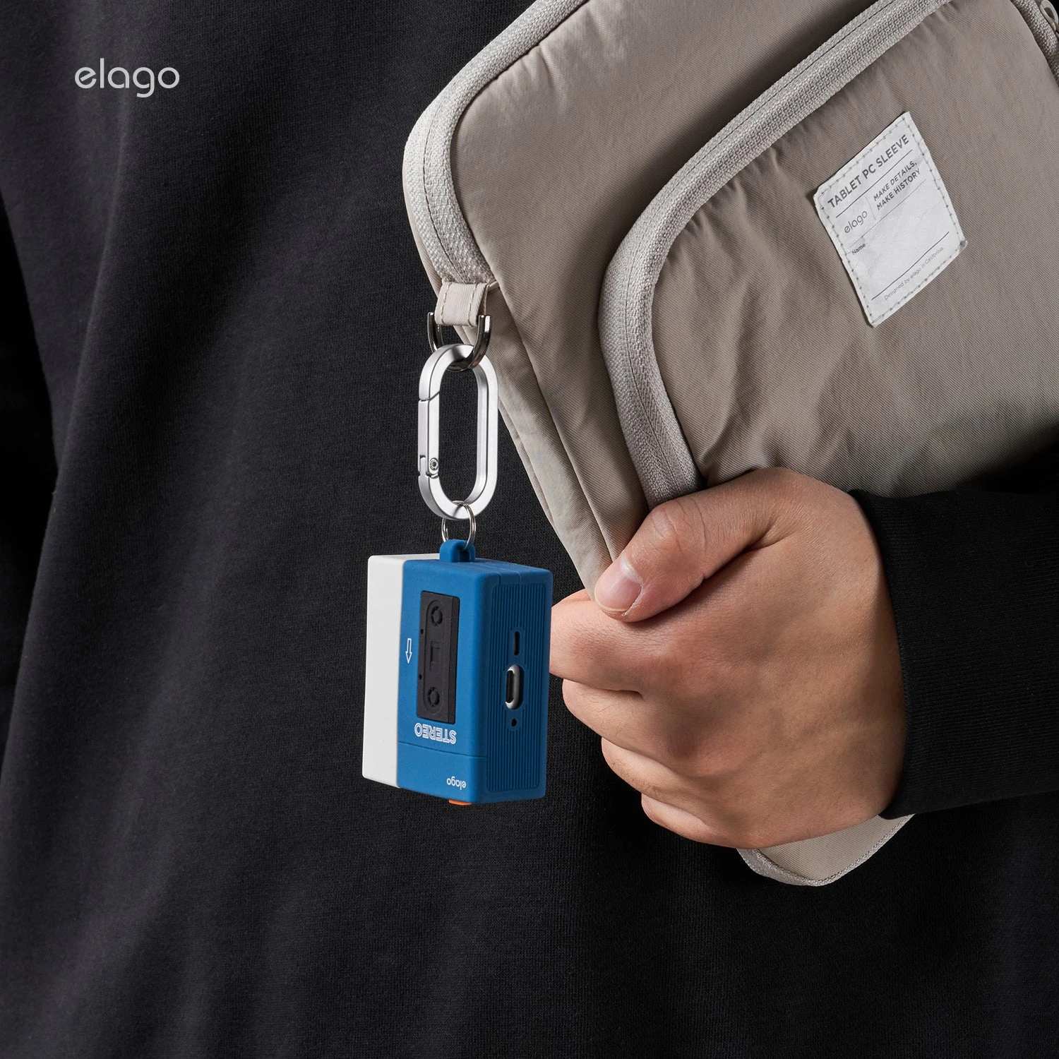 Чехол Elago Cassette Player Hang Case for AirPods Pro 3rd Gen - Blue (EAPP3CST-HANG-BL)