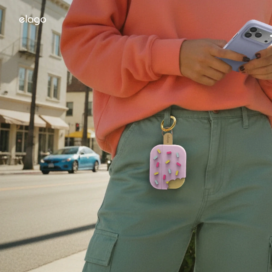 Чехол Elago Ice Cream Hang Case Classic for Airpods Pro 3rd Gen - Lavender (EAPP3ICE-HANG-LV)