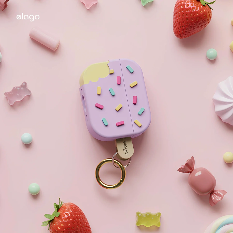 Чехол Elago Ice Cream Hang Case Classic for Airpods Pro 3rd Gen - Lavender (EAPP3ICE-HANG-LV)