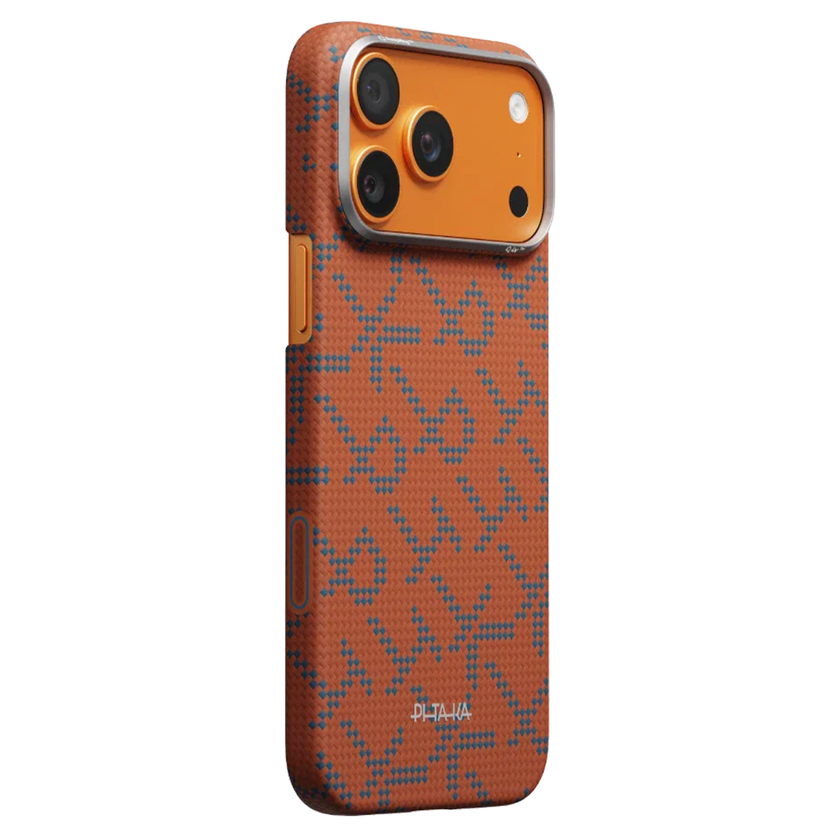 Чохол Pitaka Edge Case with PitaTap for iPhone 17 Pro - Blue Orange [PITAKA Leaping]