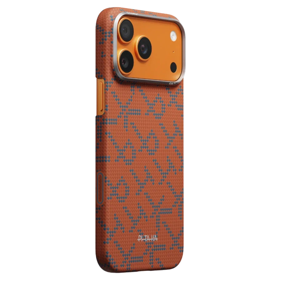 Чохол Pitaka Edge Case with PitaTap for iPhone 17 Pro Max - Blue Orange [PITAKA Leaping]