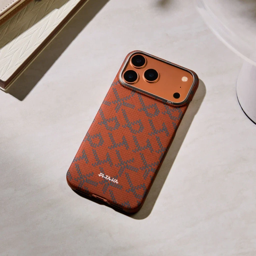 Чохол Pitaka Edge Case with PitaTap for iPhone 17 Pro Max - Blue Orange [PITAKA Leaping]