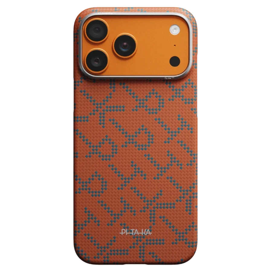 Чохол Pitaka Edge Case with PitaTap for iPhone 17 Pro Max - Blue Orange [PITAKA Leaping]