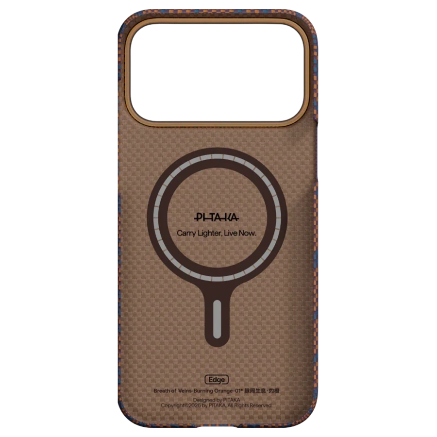 Чохол Pitaka Edge Case with PitaTap for iPhone 17 Pro - Burning Orange