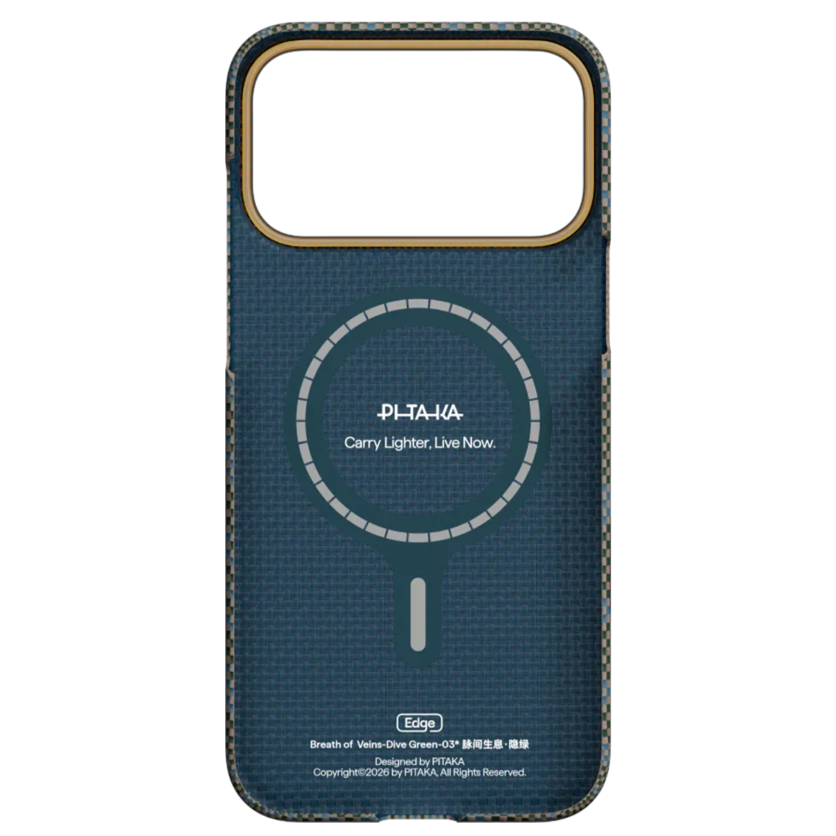 Чохол Pitaka Edge Case with PitaTap for iPhone 17 Pro - Dive Green