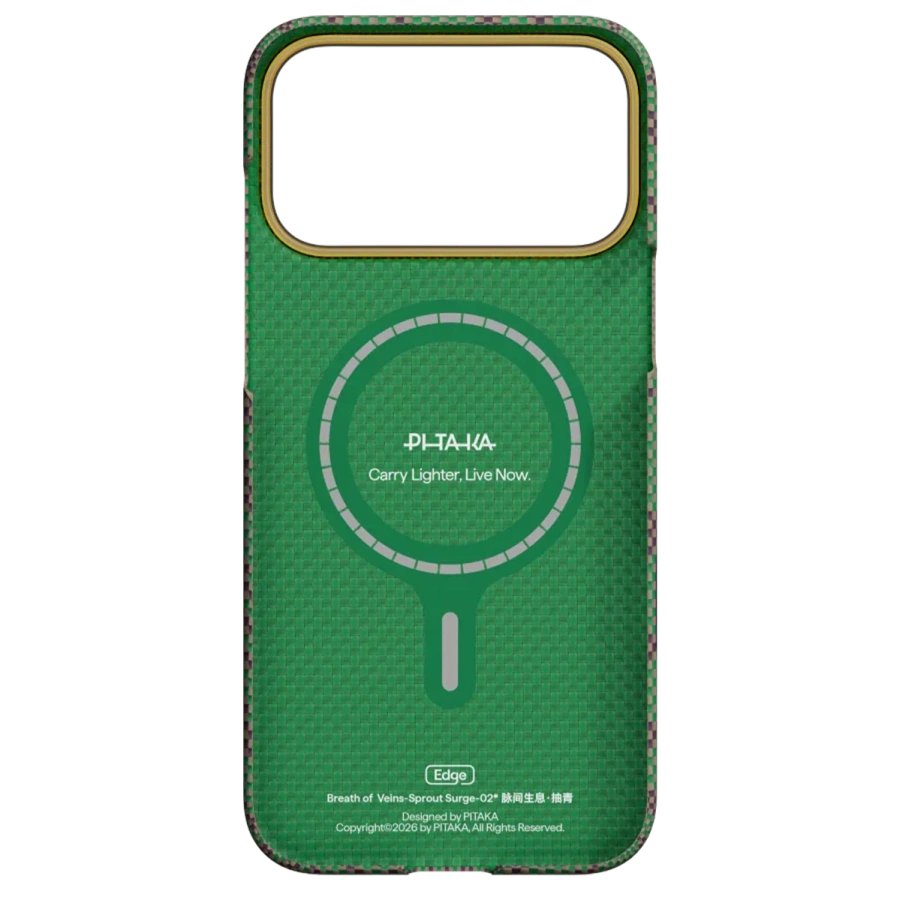 Чохол Pitaka Edge Case with PitaTap for iPhone 17 Pro Max - Sprout Surge