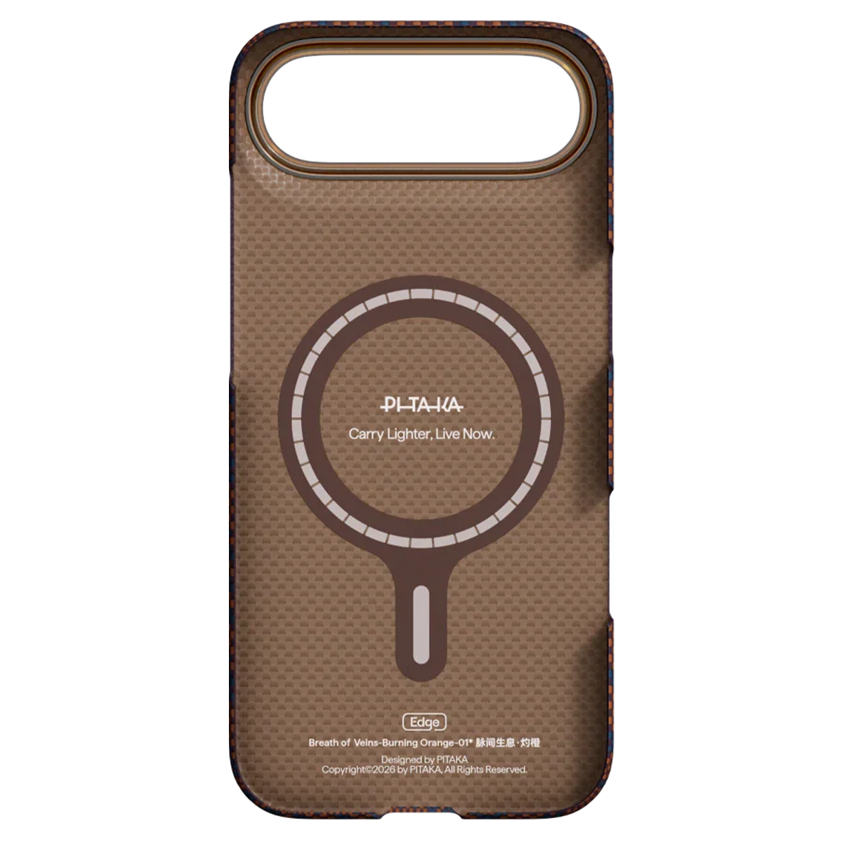 Чохол Pitaka Edge Case with PitaTap for iPhone Air - Burning Orange