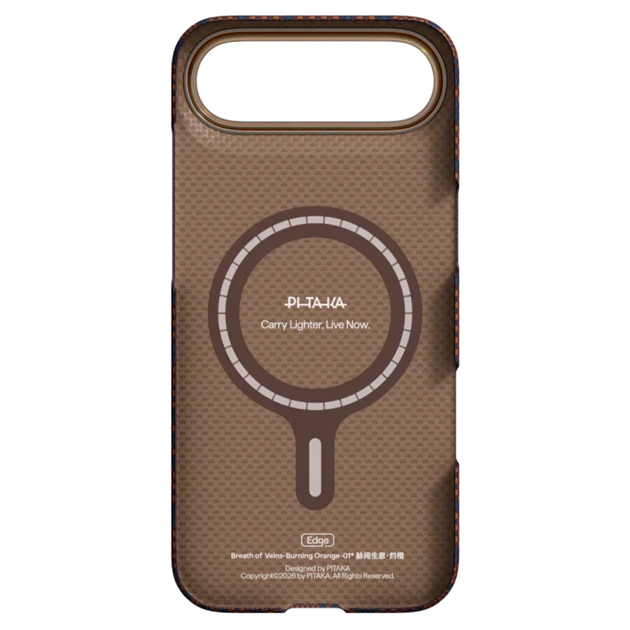 Чохол Pitaka Edge Case with PitaTap for iPhone Air - Burning Orange
