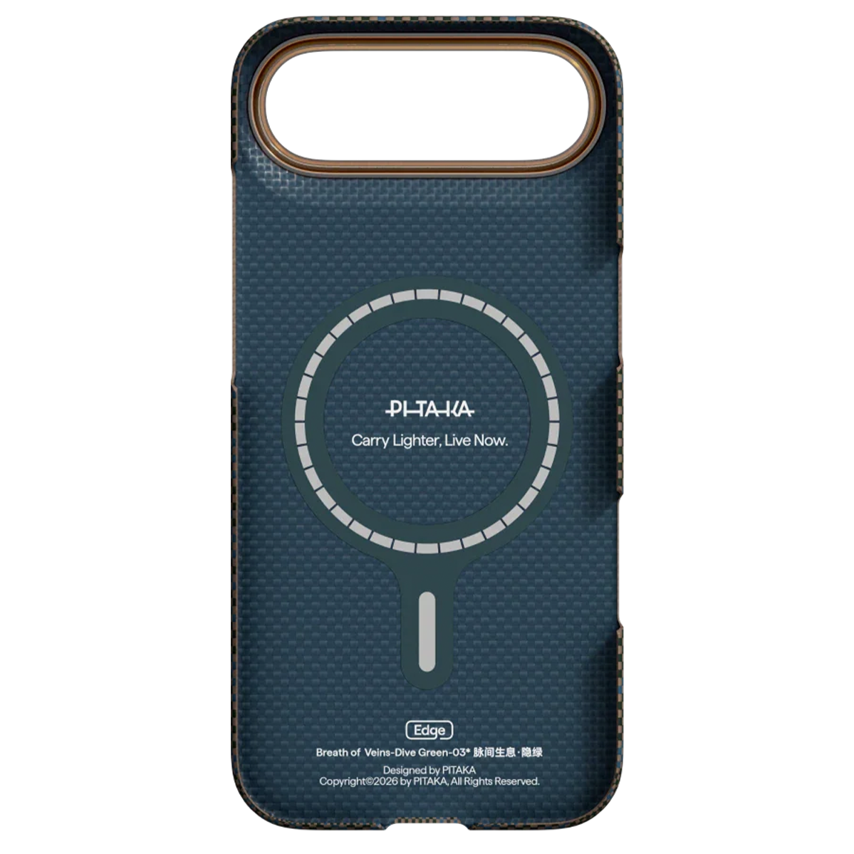 Чохол Pitaka Edge Case with PitaTap for iPhone Air - Dive Green