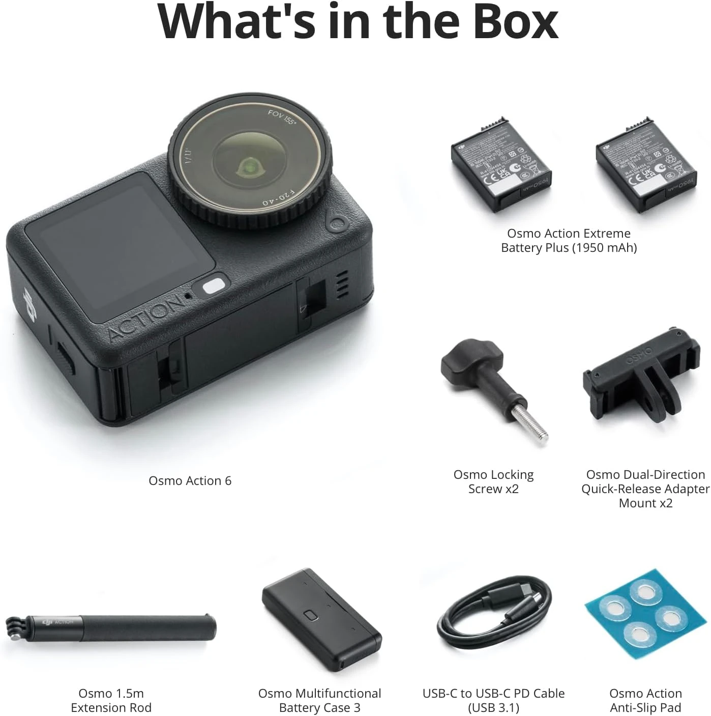 Экшн-камера DJI Osmo Action 6 Enhanced Combo (6937224136243)