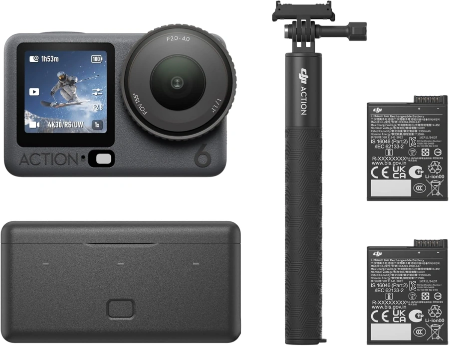 Экшн-камера DJI Osmo Action 6 Enhanced Combo (6937224136243)