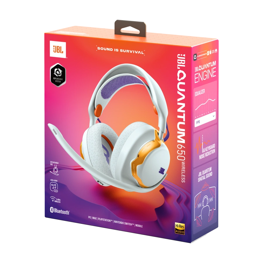 Ігрові бездротові навушники JBL Quantum 650 Wireless Over-ear Gaming Headset - Teal (JBLQTUM650TEL)