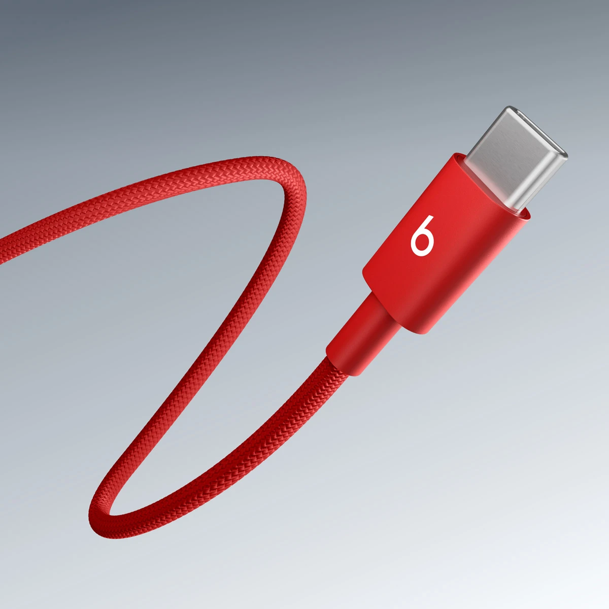 Кабель Beats USB‑C to USB‑C Braided Cable 3 m – Rapid Red (MHX94)